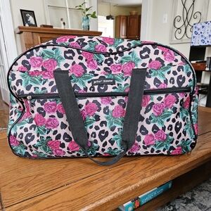 Floral Leopard Print Women's Bag